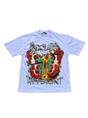 WHITE BUTTERFLY TEE