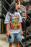 WHITE BUTTERFLY TEE