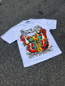 WHITE BUTTERFLY TEE